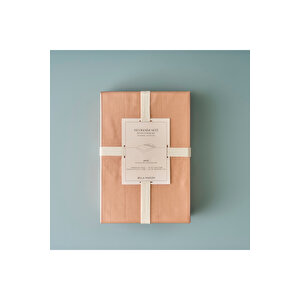 %100 Pamuk Saten Supreme Çift Kişilik Nevresim Seti Somon (200x220 Cm) Somon