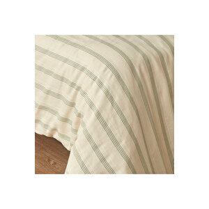 %100 Pamuk Valeria Çift Kişilik Nevresim Takımı Yeşil (200x220 Cm) Yeşil