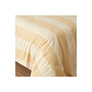%100 Pamuk Art Çift Kişilik Nevresim Takımı Bej (200x220 Cm) Bej