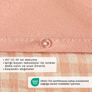 %100 Pamuk Ranforce Pavia İpliği Boyalı King Size Nevresim Takımı Mürdüm (240x220 Cm) Mürdüm