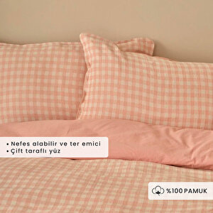 %100 Pamuk Ranforce Pavia İpliği Boyalı King Size Nevresim Takımı Mürdüm (240x220 Cm) Mürdüm