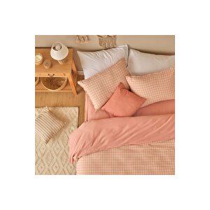 %100 Pamuk Ranforce Pavia İpliği Boyalı King Size Nevresim Takımı Mürdüm (240x220 Cm) Mürdüm