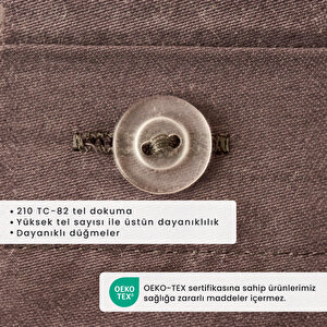 %100 Pamuk Saten Supreme Basic Çift Kişilik Nevresim Seti Antrasit (200x220 Cm) Antrasit