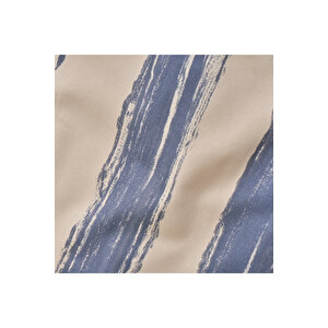 %100 Pamuk Saten Marine King Size Nevresim Seti Mavi-beyaz (240x220 Cm) Mavi-beyaz