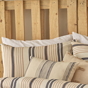 Steve Pamuklu Çift Kişilik Nevresim Takımı Bej (200x220 Cm) Bej