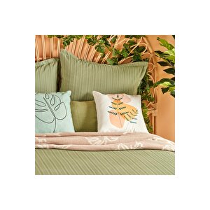 %100 Pamuk Arno Çift Kişilik Nevresim Seti Haki (200x220 Cm) Çift Kişilik-haki