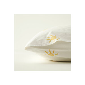 %100 Pamuk Hello Çocuk Nevresim Takımı Sarı (160x220 Cm) Sarı