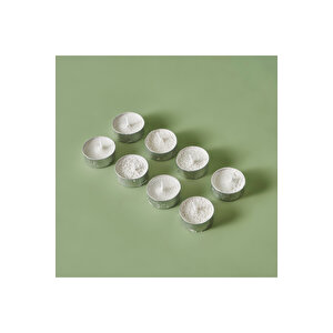 Flor Tealight Mum Beyaz 8'li Beyaz (12 Gr) Beyaz