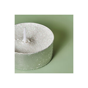 Flor Tealight Mum Beyaz 8'li Beyaz (12 Gr) Beyaz