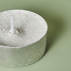 Flor Tealight Mum Beyaz 8'li Beyaz (12 Gr) Beyaz