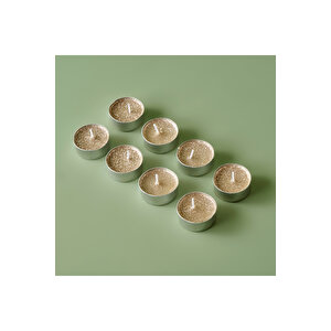 Flor Tealight 8'li Mum Gold (12 Gr) Gold
