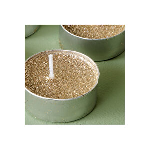 Flor Tealight 8'li Mum Gold (12 Gr) Gold