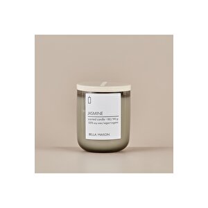 Jasmine Ahşap Fitilli Soy Wax Mum Antrasit