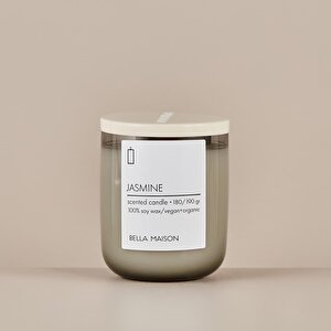Jasmine Ahşap Fitilli Soy Wax Mum Antrasit