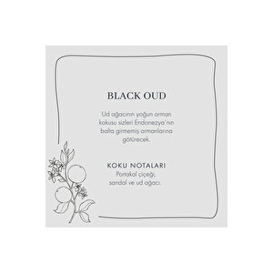 Black Oud Ahşap Fitilli Soy Wax Mum Antrasit
