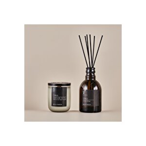 Citrus Ahşap Fitilli Soy Wax Mum Antrasit