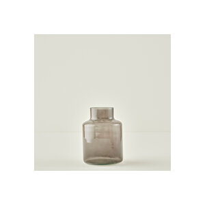 Lore Cam Vazo Füme (14x14x20 Cm) Füme