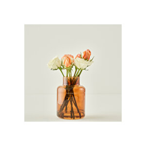 Lore Cam Vazo Amber (14x14x20 Cm) Amber