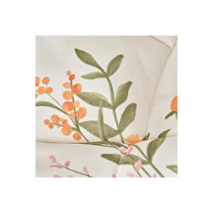 Flores Kapitoneli Çok Amaçlı Çift Kişilik Yatak Örtüsü Seti (240x220 Cm) Çok Renkli