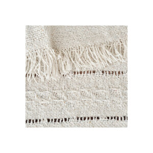 Alba Pamuklu Çift Kişilik Yatak Örtüsü Bej (200x230 Cm) Bej