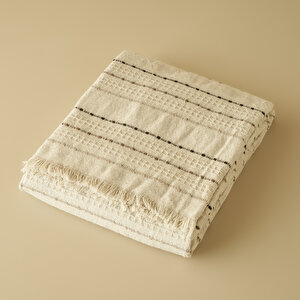 Alba Pamuklu Çift Kişilik Yatak Örtüsü Bej (200x230 Cm) Bej