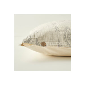 %100 Pamuk Merlin Çift Kişilik Yatak Örtüsü Seti Yeşil (240x260 Cm) Gri