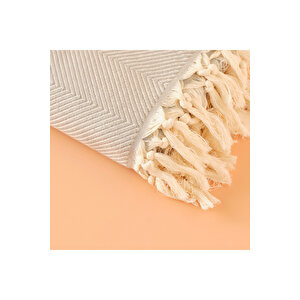 %100 Pamuk Nina Çift Kişilik Yatak Örtüsü Gri (200x230 Cm) Gri