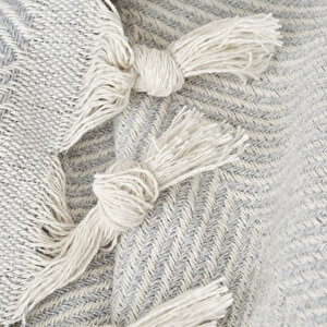 %100 Pamuk Nina Çift Kişilik Yatak Örtüsü Gri (200x230 Cm) Gri