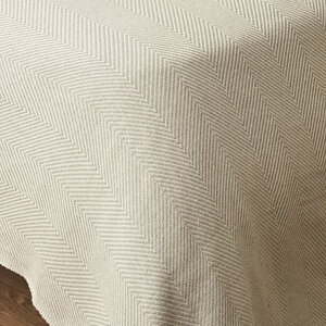 %100 Pamuk Nina Çift Kişilik Yatak Örtüsü Gri (200x230 Cm) Gri