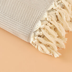 %100 Pamuk Nina Çift Kişilik Yatak Örtüsü Gri (200x230 Cm) Gri