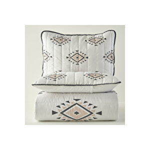 Nora Kapitoneli Çok Amaçlı Çift Kişilik Yatak Örtüsü Seti (240x220 Cm) Çok Renkli