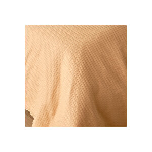 Stormi Pamuklu Çift Kişilik Waffle Pike Bej (200x220 Cm) Bej