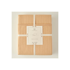 Stormi Pamuklu Çift Kişilik Waffle Pike Bej (200x220 Cm) Bej