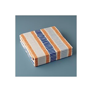 Marin Cooper Pamuklu Çift Kişilik Baskılı Pike Mavi (200x220 Cm) Mavi