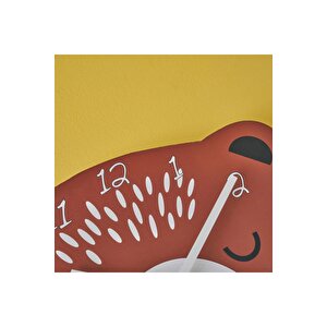 Bear Çocuk Saati Kahverengi (26x28 Cm) Kahverengi