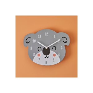 Koala Çocuk Saati Gri (26x28 Cm) Gri