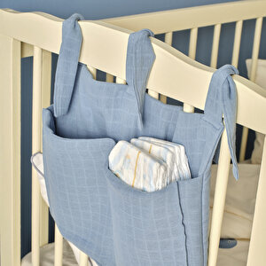 %100 Pamuk Marine Beşik Organizer (30x40 Cm) Çok Renkli