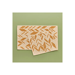 %100 Pamuk Corner Paspas Takımı Hardal (60x100 - 50x60 Cm) Hardal