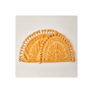 %100 Pamuk Sunshine Paspas Takımı Hardal (60x100-50x60) Hardal