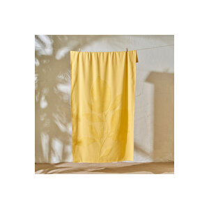 %100 Pamuk Lemoncello Plaj Havlusu Sarı (90x150 Cm) Sarı
