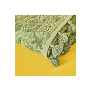 %100 Pamuk Jolia El Havlusu 2'li Yeşil (30x30 Cm) Yeşil Yeşil
