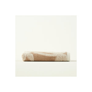 %100 Pamuk Palm Yüz Havlusu Bej (50x70 Cm) Bej Bej