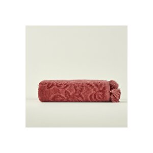 %100 Pamuk Rose Jakarlı Yüz Havlusu Mürdüm (50x90 Cm) Mürdüm Mürdüm