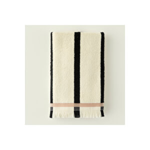 %100 Pamuk Ella Yüz Havlusu Krem (50x90 Cm) Krem Krem