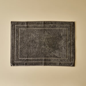 %100 Pamuk Premium Dorita Ayak Havlusu Koyu Gri (50x70 Cm) Koyu Gri