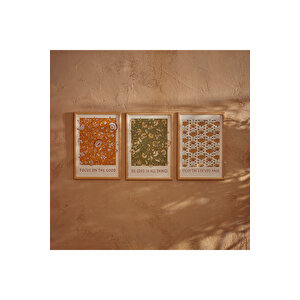 Indian Çerçeveli Tablo Beyaz (33x48 Cm) Beyaz