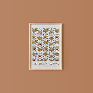 Indian Çerçeveli Tablo Beyaz (33x48 Cm) Beyaz