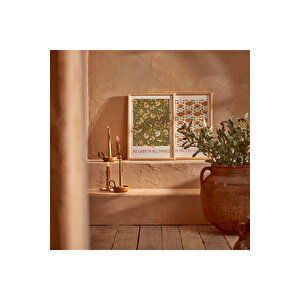 Indian Çerçeveli Tablo Beyaz (33x48 Cm) Beyaz