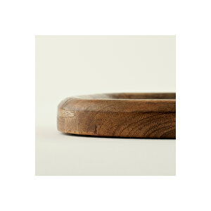 Bade Mango Ağacı Ahşap Ayna Naturel (19,5x2,5x22 Cm) Naturel