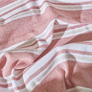 %100 Pamuk Stripe Peştamal Kiremit (90x160 Cm) Kiremit